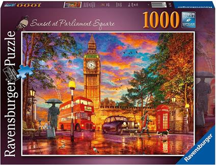 Ravensburger - Puzzle Piazza del Parlamento, Londra, 1000 Pezzi, Puzzle Adulti