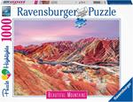 Ravensburger - Puzzle Montagne Arcobaleno, Cina, Collezione Beautiful Mountains, 1000 Pezzi, Puzzle Adulti