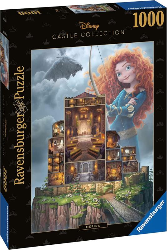 Ravensburger - Puzzle Merida - Disney Castles, Collezione Disney Collector's Edition, 1000 Pezzi, Puzzle Adulti - 2