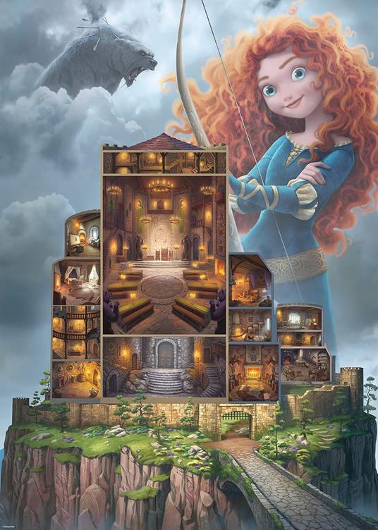 Ravensburger - Puzzle Merida - Disney Castles, Collezione Disney Collector's Edition, 1000 Pezzi, Puzzle Adulti - 3
