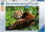 Ravensburger - Puzzle Panda rosso, 500 Pezzi, Puzzle Adulti