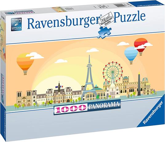 Ravensburger - Puzzle Una sera ad Amsterdam, Collezione Panorama, 1000 Pezzi, Puzzle Adulti - 2
