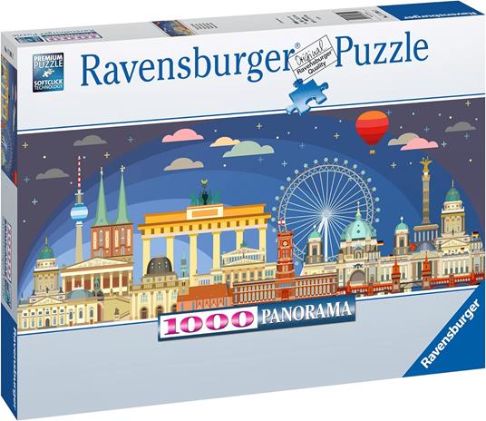 Ravensburger - Puzzle Berlino di notte, 1000 Pezzi, Puzzle Adulti - 2
