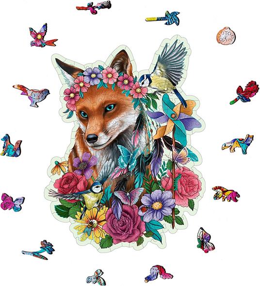 Ravensburger - Puzzle di legno Shaped, Volpe, 150 Pezzi - 2