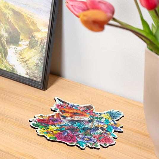 Ravensburger - Puzzle di legno Shaped, Volpe, 150 Pezzi - 5