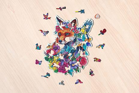 Ravensburger - Puzzle di legno Shaped, Volpe, 150 Pezzi - 6