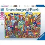 Ravensburger - Puzzle Boston by Jack Ottanio WJPC, 1000 Pezzi, Puzzle Adulti