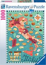 Ravensburger - Puzzle Tour del dolce in Italia, 1000 Pezzi, Idea regalo, per Lei o Lui, Puzzle Adulti