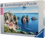 Ravensburger - Puzzle Faraglioni di Scopello, Sicilia, 1000 Pezzi, Puzzle Adulti