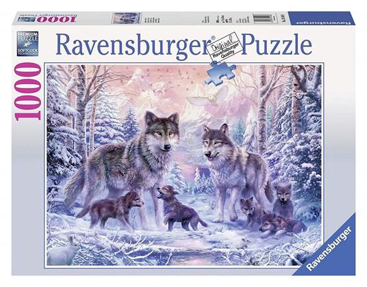 Ravensburger - Puzzle Lupi artici, 1000 Pezzi, Puzzle Adulti - 2