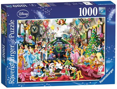 Ravensburger - Puzzle Il treno di Natale Disney, 1000 Pezzi, Puzzle Adulti - 4