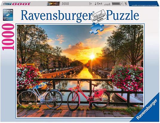 Ravensburger - Puzzle Biciclette ad Amsterdam, 1000 Pezzi, Puzzle Adulti - 4