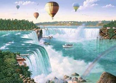 Puzzle 1000 pz. Fantasy. Niagara Falls - 4