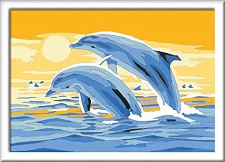 Ravensburger - CreArt Serie E: Delfini Amici, Kit per Dipingere con i Numeri, - 2