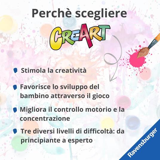 Ravensburger - CreArt Serie D: Husky, Kit per Dipingere con i Numeri, - 4