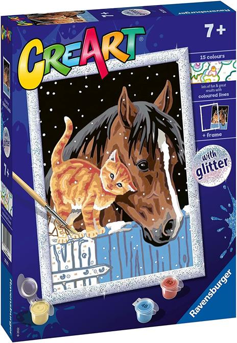 Ravensburger - CreArt Serie D: Insoliti amici, Kit per Dipingere con i Numeri, - 2