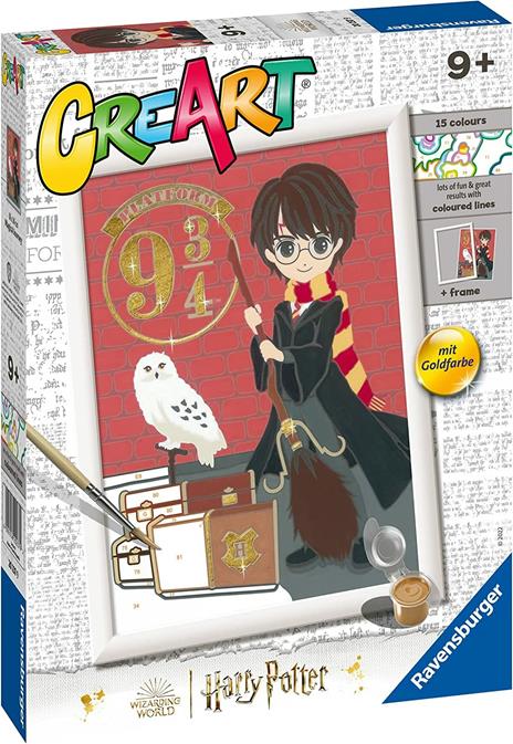 Ravensburger - CreArt Serie D: Harry Potter, Partenza per Hogwarts, Kit per Dipingere con i Numeri, - 2