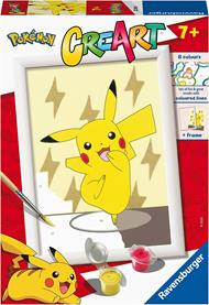 Ravensburger - CreArt Serie E: Pokémon, Pikachu, Kit per Dipingere con i Numeri,
