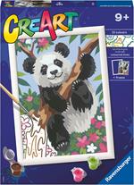 Ravensburger - CreArt Serie D: Panda, Kit per Dipingere con i Numeri,
