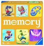 Ravensburger - Memory Dinosauri Sportivi, 72 Tessere, Gioco Da Tavolo, 4+ Anni