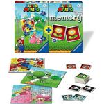 Ravensburger - Multipack Super Mario, Memory 48 Carte + 3 PuzzleBambino da 25/36/49 pezzi, 4+ Anni