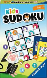Ravensburger - KIDS Sudoku, Gioco Travel Tascabile, 2-4 Giocatori, 5+ Anni