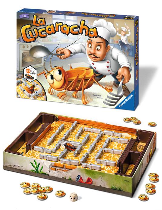 Ravensburger  La Cucaracha, Gioco Da Tavolo, Da 2 A 4 Giocatori, 3+ Anni - 4