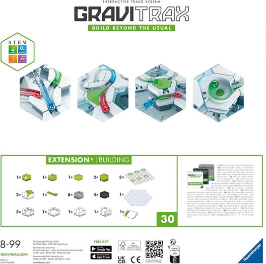 Ravensburger Gravitrax Building, Gioco Innovativo Ed Educativo Stem, 8+ Anni, Accessorio - 3