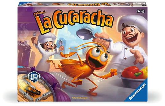 Ravensburger 22440 - La Cucaracha - Gioco d'azione con scarafaggio elettronico, per 2-4 persone, adatto dai 5 anni.
