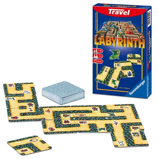 Ravensburger - Labyrinth Travel Edition, Gioco di Carte Tascabile, 2-6 Giocatori, 7+ Anni - 3