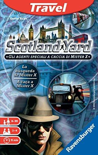 Ravensburger - Scotland Yard Travel Edition, Gioco da Tavolo Tascabile, 2-4 Giocatori, 8+ Anni - 38