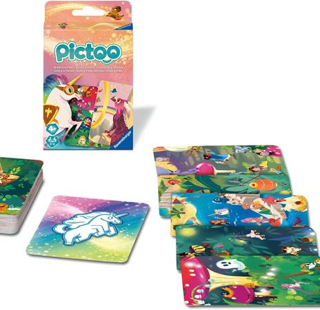 Ravensburger - Pictoo Fantasy, Gioco di Carte 4 Anni in su, Gioco di Famiglia, da 2 a 6 Giocatori, Edizione Italiana - 2