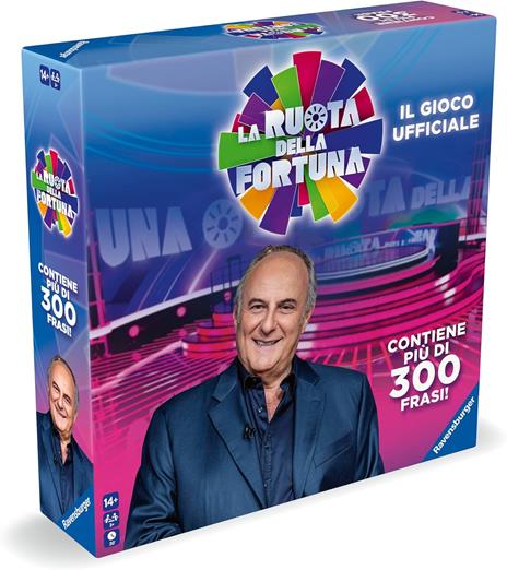 Ravensburger - La Ruota della Fortuna, Gioco da Tavolo per Tutta la Famiglia, 3+ Giocatori 14+ Anni, Edizione in Italiano - 2