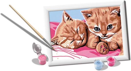 Ravensburger - CreArt Serie E: Gattini rossi, Kit per Dipingere con i Numeri, - 4