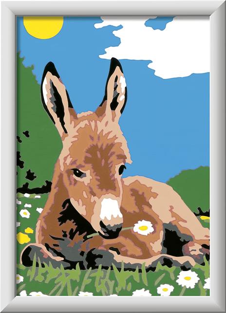 Ravensburger - CreArt Serie E: Asinello, Kit per Dipingere con i Numeri, Contiene una Tavola Prestampata, Pennello - 3