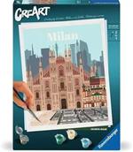 Ravensburger - CreArt City: Milano, Kit per Dipingere con i Numeri