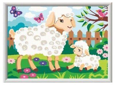 Ravensburger - CreArt Serie D: Pecorelle, Kit per Dipingere con i Numeri
