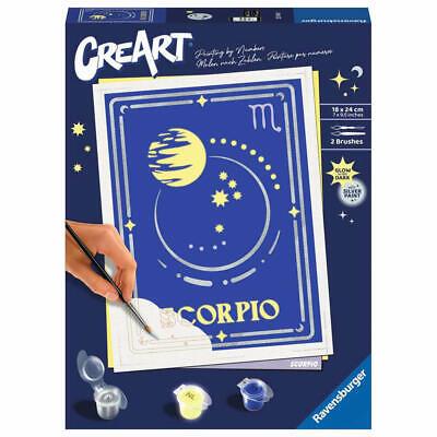 Ravensburger - CreArt Serie Trend D Zodiaco: Segno del Cancro, Kit per Dipingere con i Numeri