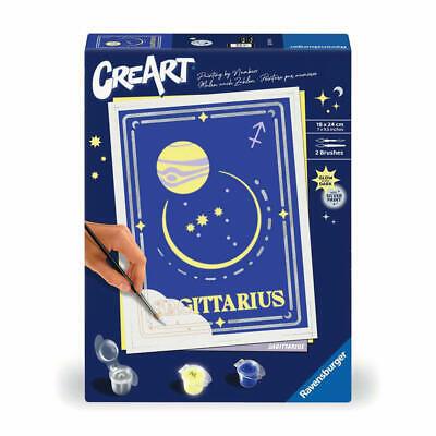 Ravensburger - CreArt Serie Trend D Zodiaco: Segno del Sagittario, Kit per Dipingere con i Numeri