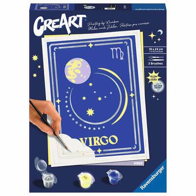 Ravensburger - CreArt Serie Trend D Zodiaco: Segno della Vergine, Kit per Dipingere con i Numeri