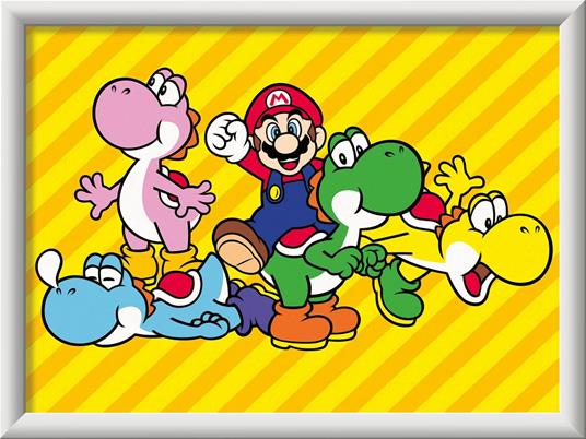 Ravensburger - CreArt Serie D, Super Mario, Dipingere con i Numeri, Kit Pittura Bambini, Cornice Inclusa 9+ Anni, 18x13 cm - 3