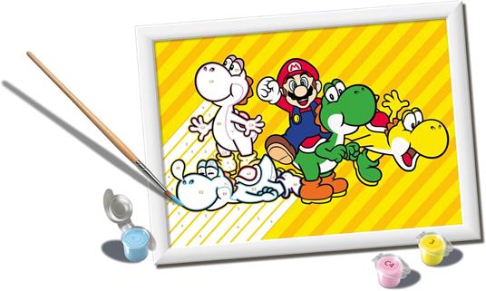Ravensburger - CreArt Serie D, Super Mario, Dipingere con i Numeri, Kit Pittura Bambini, Cornice Inclusa 9+ Anni, 18x13 cm - 4