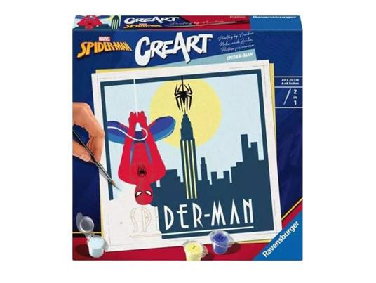 Marvel CreArt Paint By Numbers Painting Set Spider-Man 20 X 20 Cm Ravensburger