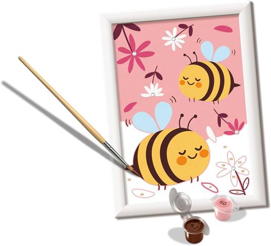 Ravensburger - CreArt Serie E: Apette Felici, Dipingere con i Numeri, Kit Pittura Bambini, Cornice Inclusa - 2
