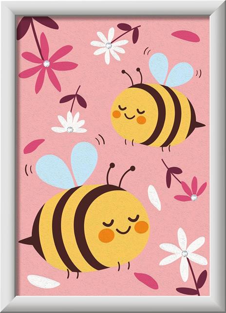 Ravensburger - CreArt Serie E: Apette Felici, Dipingere con i Numeri, Kit Pittura Bambini, Cornice Inclusa - 3