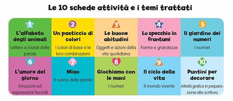 Ravensburger - I Miei Giochi del Secondo Anno di Scuola dell'Infanzia, 10 Schede con Attività Creative, Gioco educativo - 9