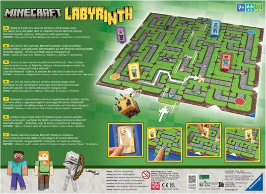 Ravensburger - Labirinto Minecraft, Gioco da Tavolo per Tutta la Famiglia, 2-4 Giocatori, 7+ Anni, Edizione in Italiano - 6