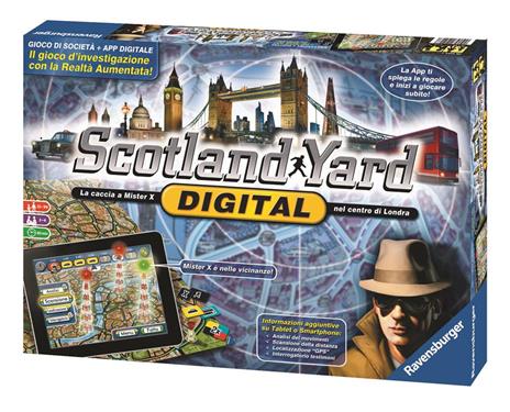 Ravensburger  Scotland Yard Digital, Gioco Da Tavolo, Da 2 a 6 Giocatori, 10+ Anni