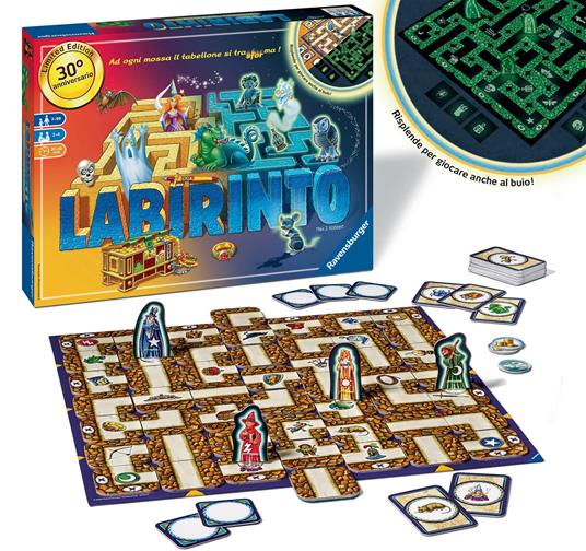Ravensburger  Labirinto Magico Glow In The Dark, Gioco Da Tavolo, Da 2 A 4 Giocatori, 7+ Anni - 3