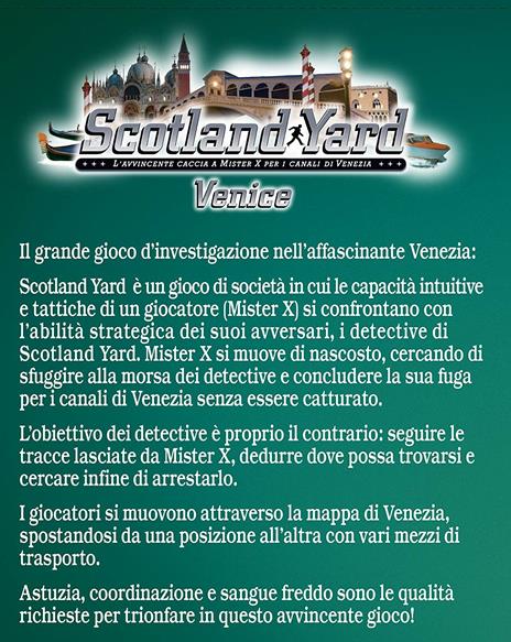 Ravensburger  Scotland Yard Venice, Gioco Da Tavolo, Da 2 a 6 Giocatori, 8+ Anni - 9